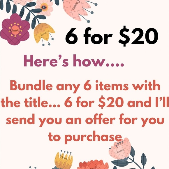 6 for $20 ♥️ bundle - Picture 2 of 2